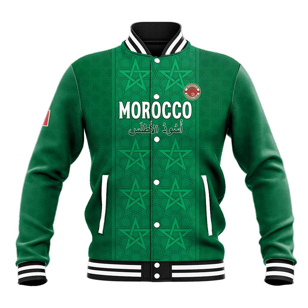 Custom Morocco Football Baseball Jacket Sir Sir Sir