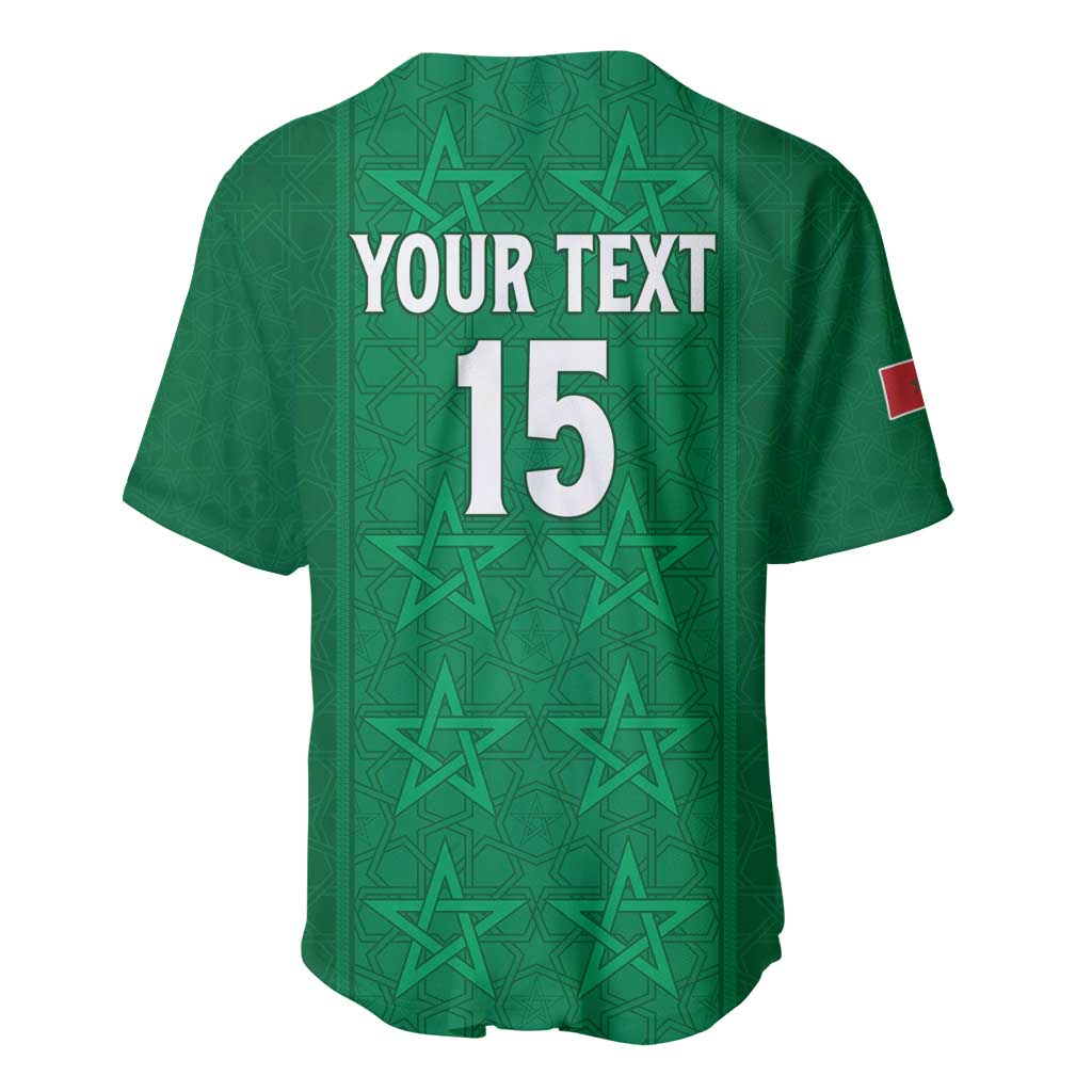 Custom Morocco Football Baseball Jersey Sir Sir Sir
