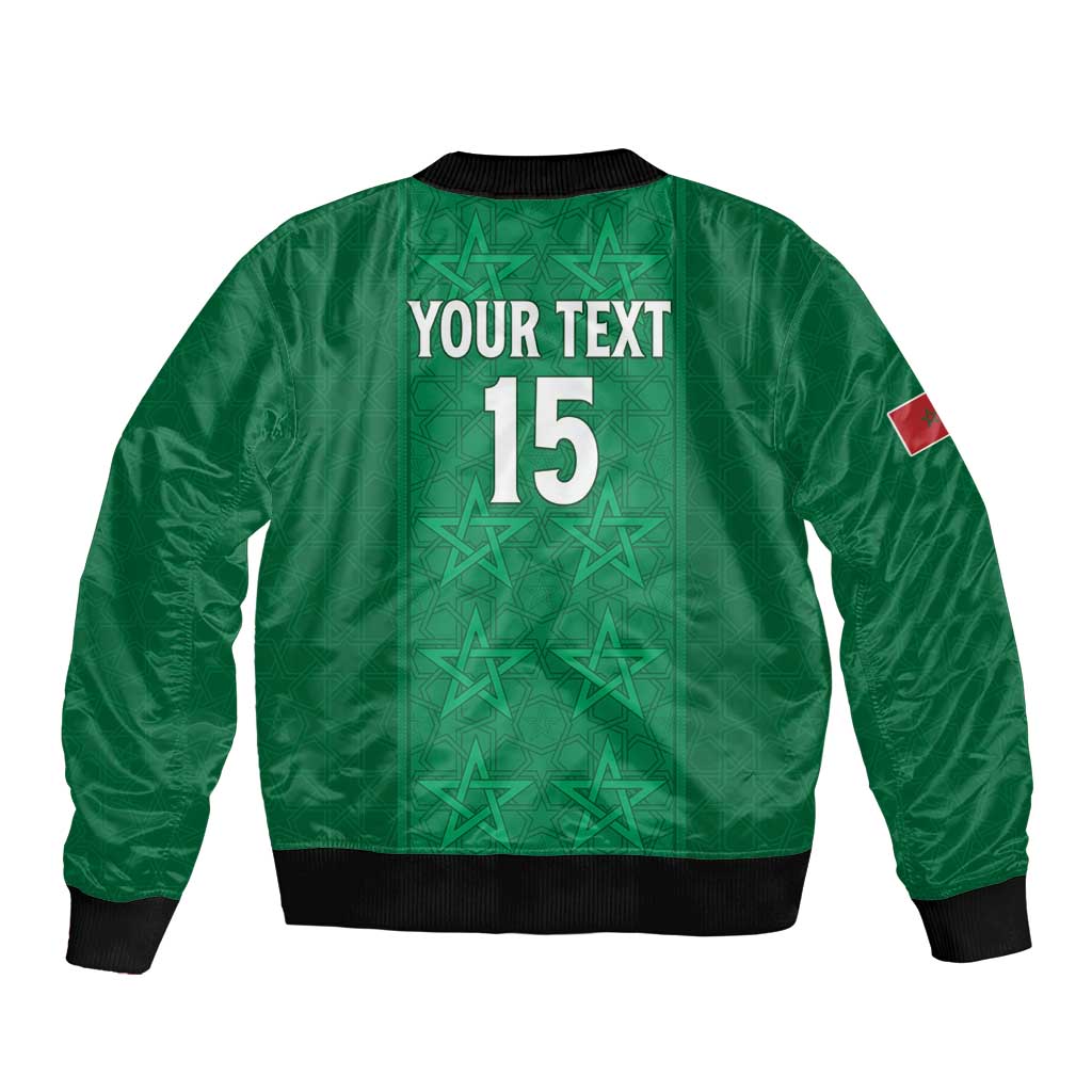 Custom Morocco Football Bomber Jacket Sir Sir Sir