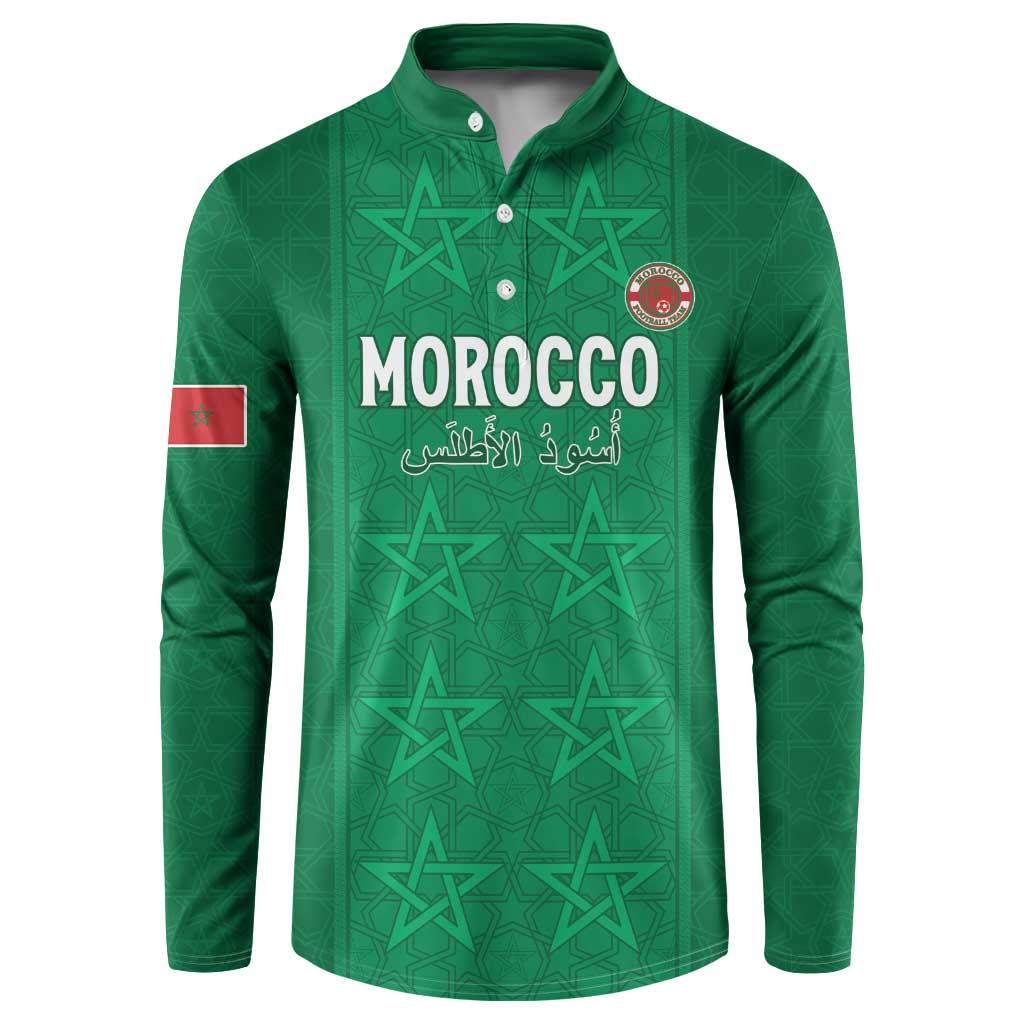 Custom Morocco Football Button Sweatshirt Sir Sir Sir