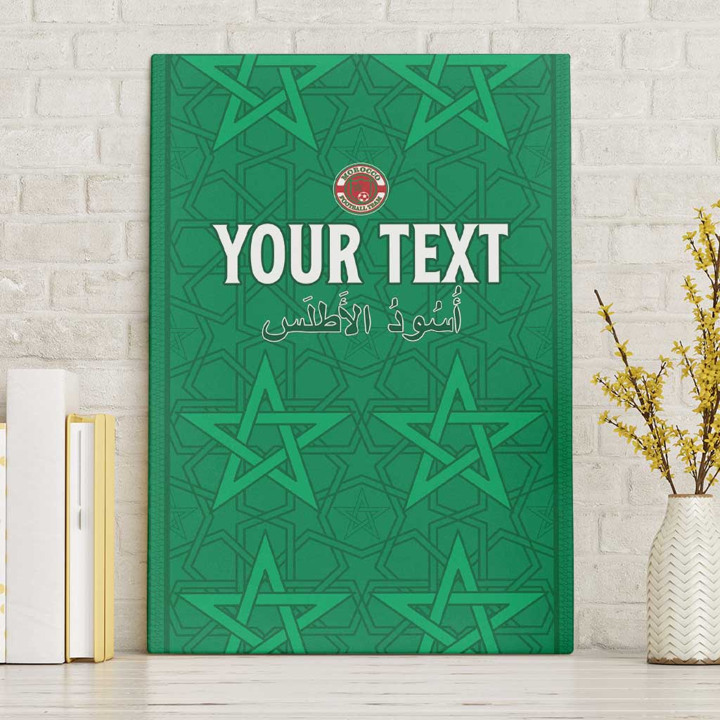 Custom Morocco Football Canvas Wall Art Sir Sir Sir