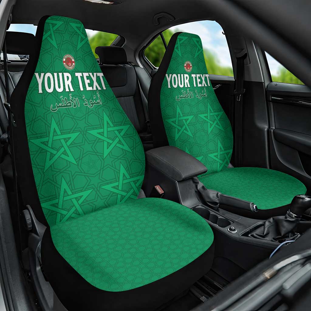 Custom Morocco Football Car Seat Cover Sir Sir Sir