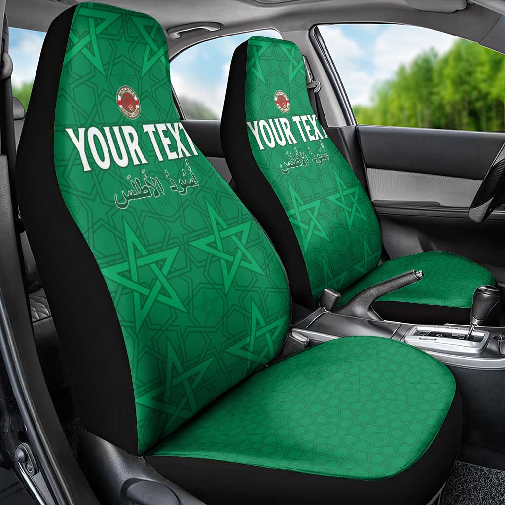 Custom Morocco Football Car Seat Cover Sir Sir Sir