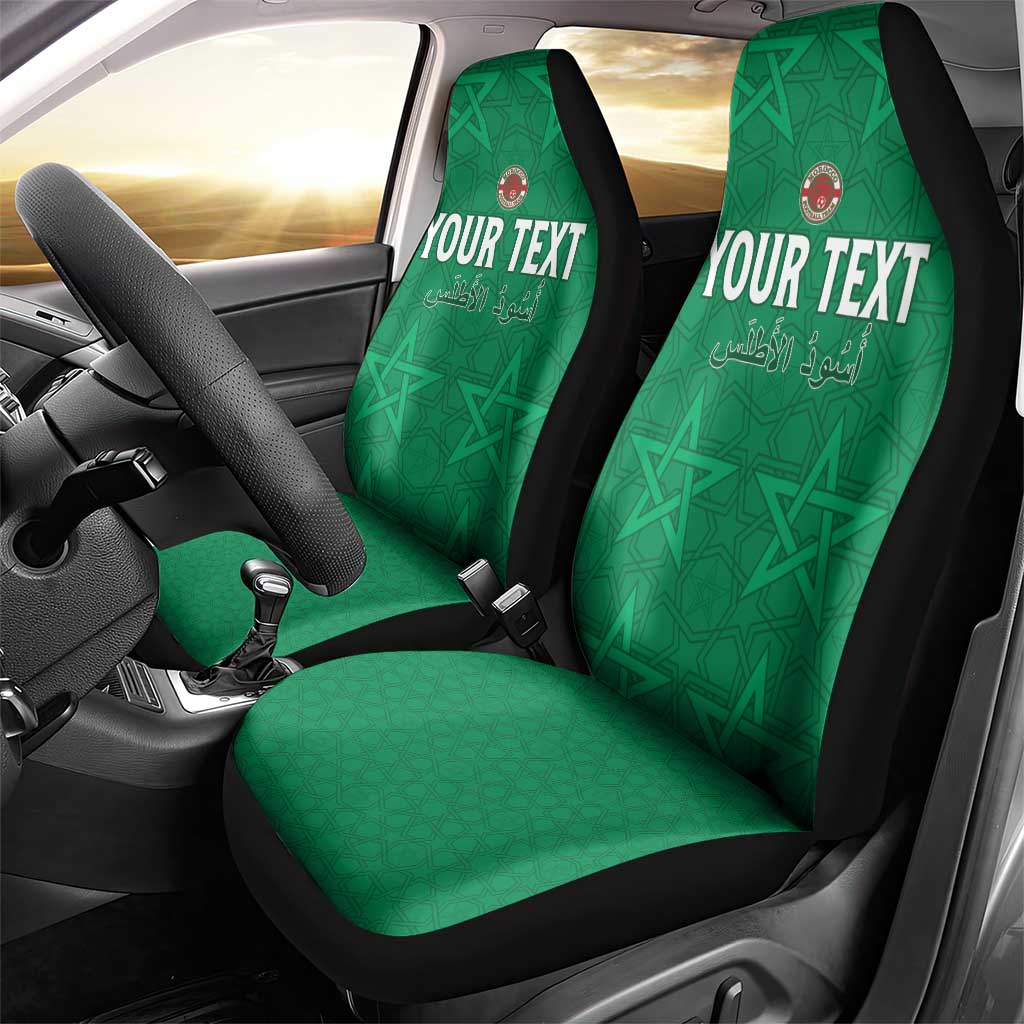 Custom Morocco Football Car Seat Cover Sir Sir Sir