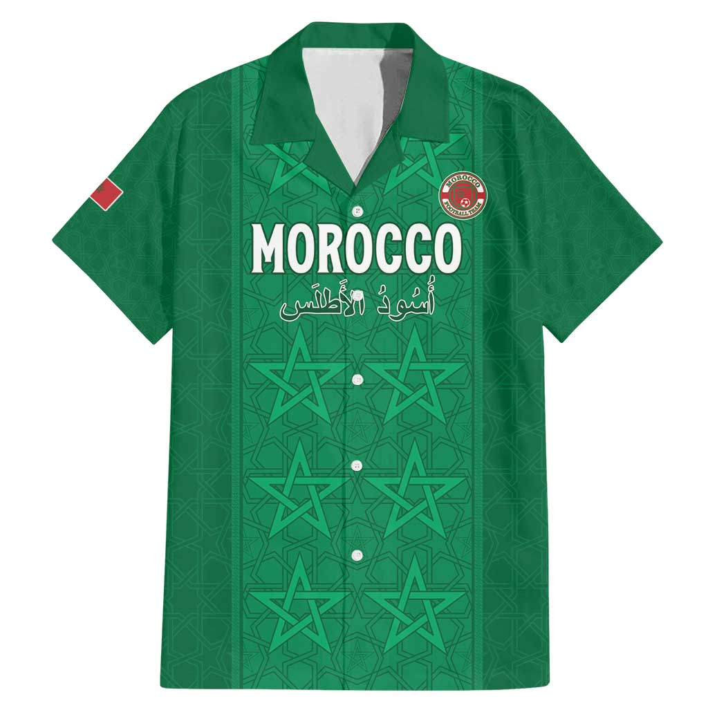 Custom Morocco Football Family Matching Mermaid Dress and Hawaiian Shirt Sir Sir Sir