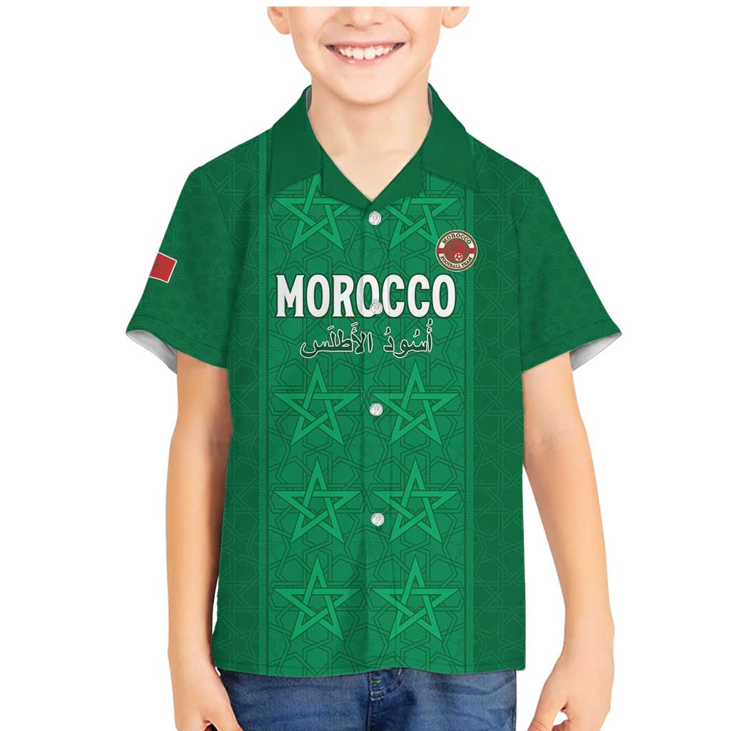 Custom Morocco Football Family Matching Mermaid Dress and Hawaiian Shirt Sir Sir Sir