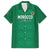 Custom Morocco Football Family Matching Off The Shoulder Long Sleeve Dress and Hawaiian Shirt Sir Sir Sir