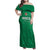 Custom Morocco Football Family Matching Off Shoulder Maxi Dress and Hawaiian Shirt Sir Sir Sir