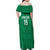 Custom Morocco Football Family Matching Off Shoulder Maxi Dress and Hawaiian Shirt Sir Sir Sir