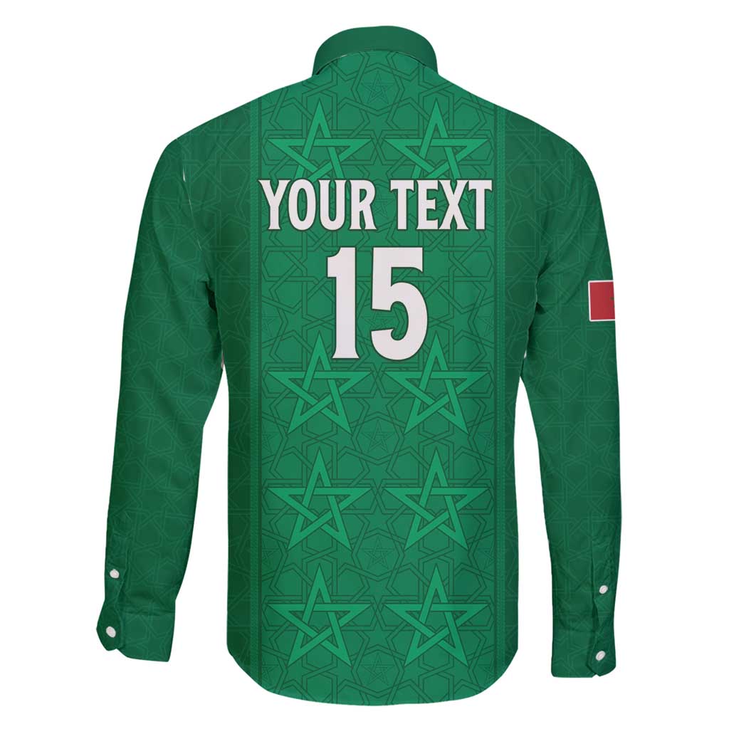 Custom Morocco Football Family Matching Puletasi and Hawaiian Shirt Sir Sir Sir