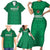 Custom Morocco Football Family Matching Short Sleeve Bodycon Dress and Hawaiian Shirt Sir Sir Sir