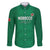 Custom Morocco Football Family Matching Short Sleeve Bodycon Dress and Hawaiian Shirt Sir Sir Sir