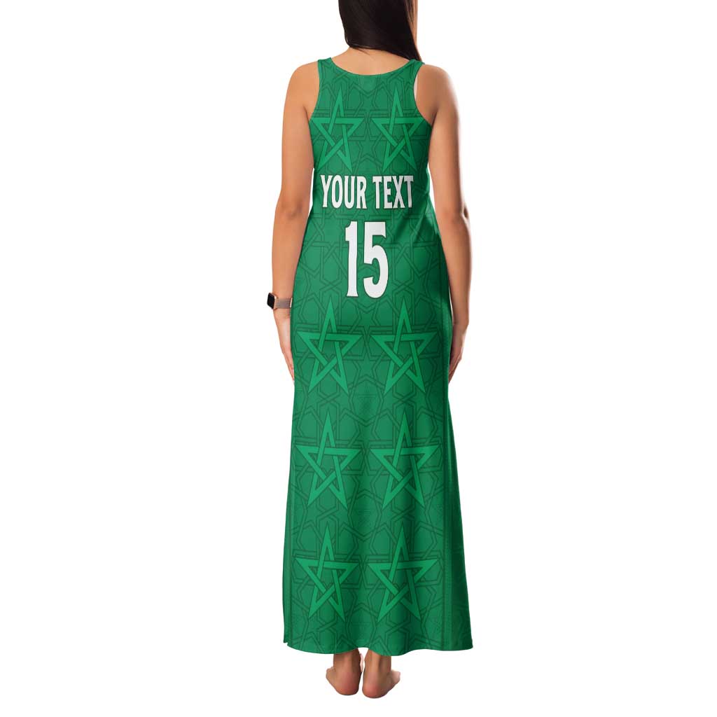 Custom Morocco Football Family Matching Tank Maxi Dress and Hawaiian Shirt Sir Sir Sir