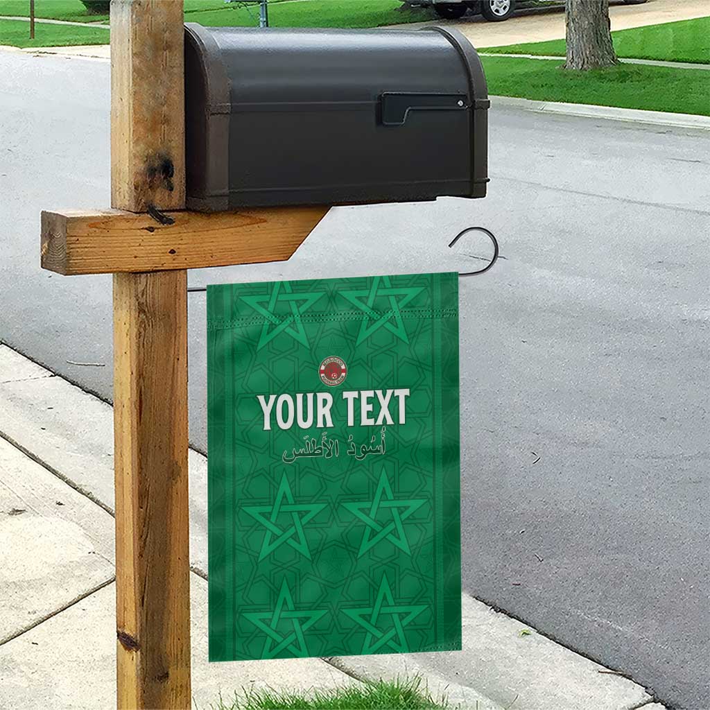 Custom Morocco Football Garden Flag Sir Sir Sir