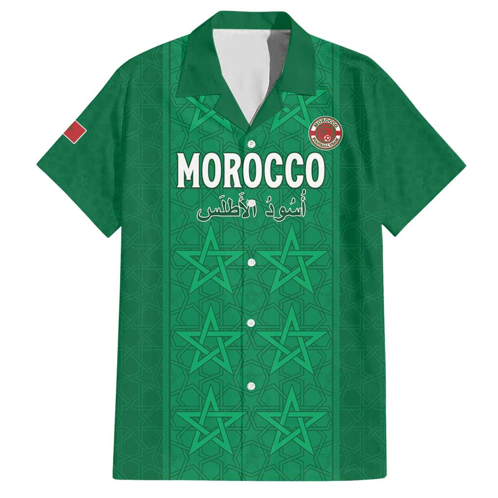 Custom Morocco Football Hawaiian Shirt Sir Sir Sir