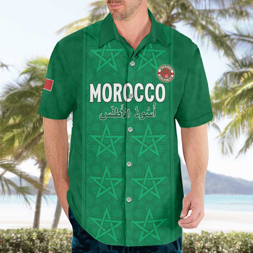 Custom Morocco Football Hawaiian Shirt Sir Sir Sir