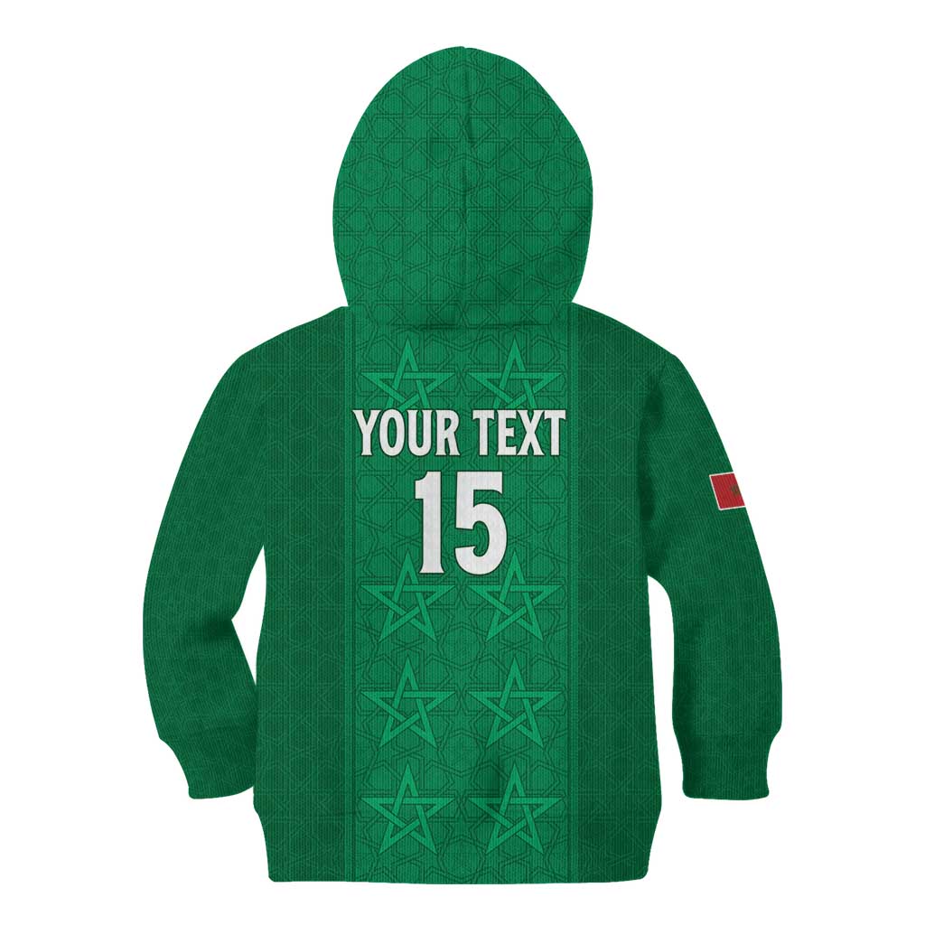Custom Morocco Football Kid Hoodie Sir Sir Sir