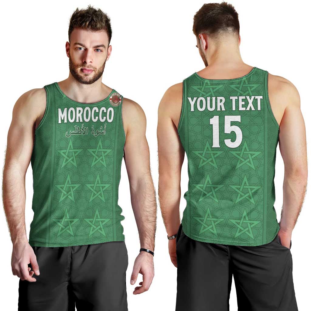 Custom Morocco Football Men Tank Top Sir Sir Sir