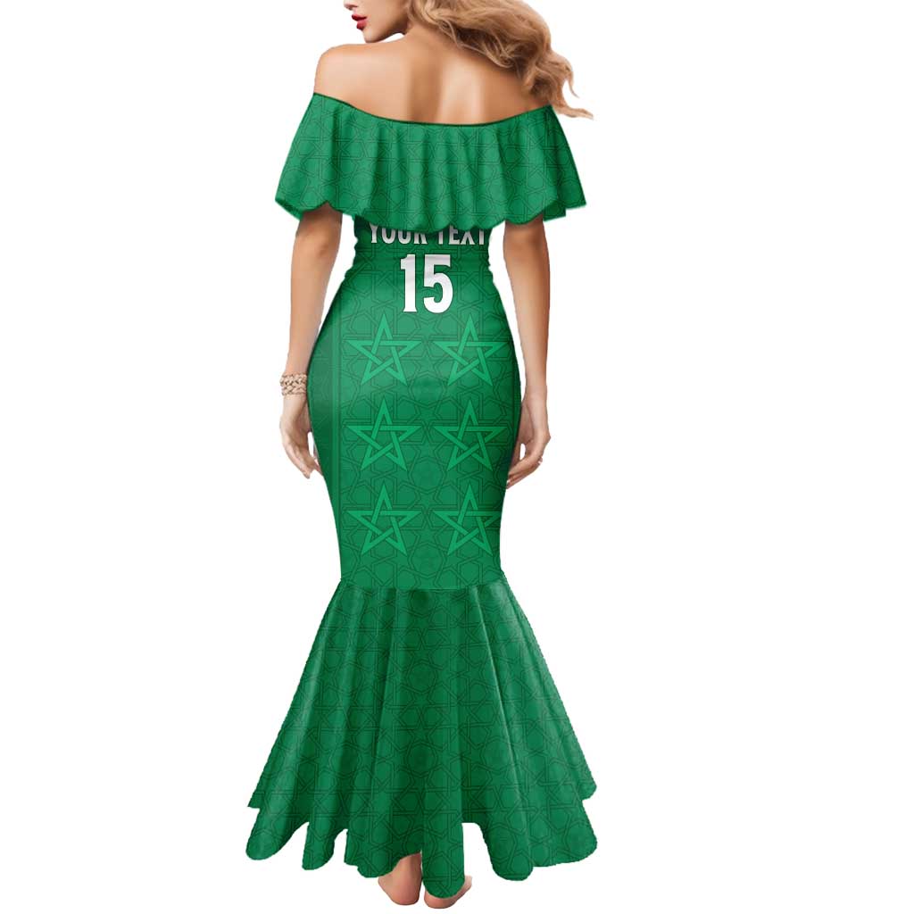 Custom Morocco Football Mermaid Dress Sir Sir Sir