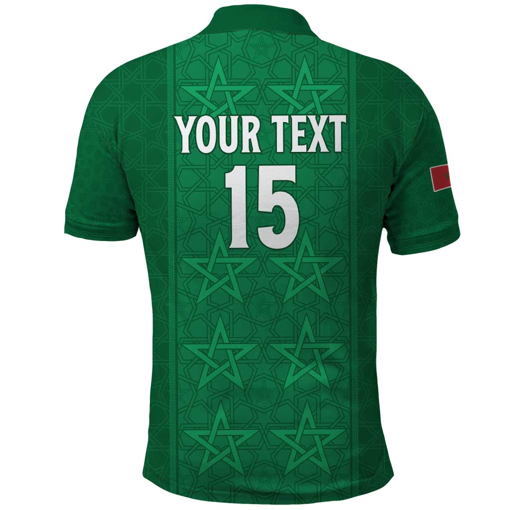 Custom Morocco Football Polo Shirt Sir Sir Sir