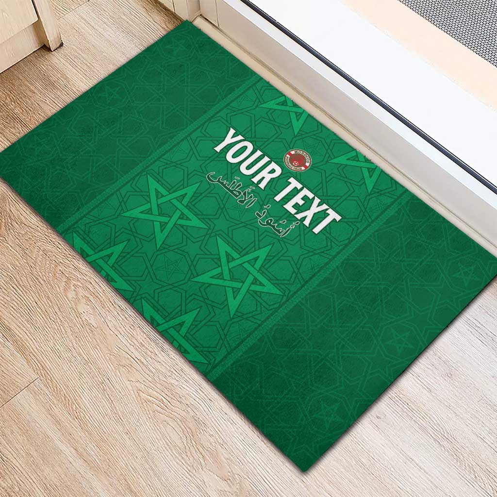 Custom Morocco Football Rubber Doormat Sir Sir Sir