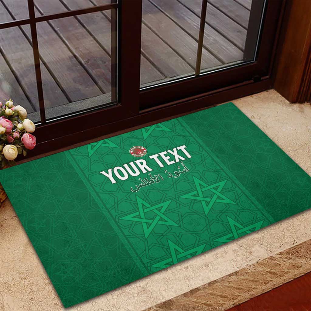 Custom Morocco Football Rubber Doormat Sir Sir Sir