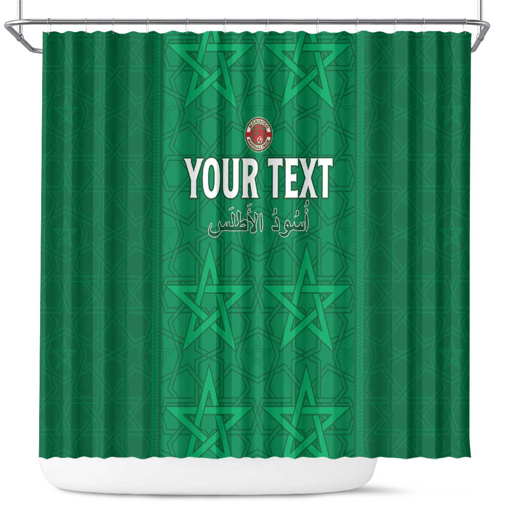 Custom Morocco Football Shower Curtain Sir Sir Sir