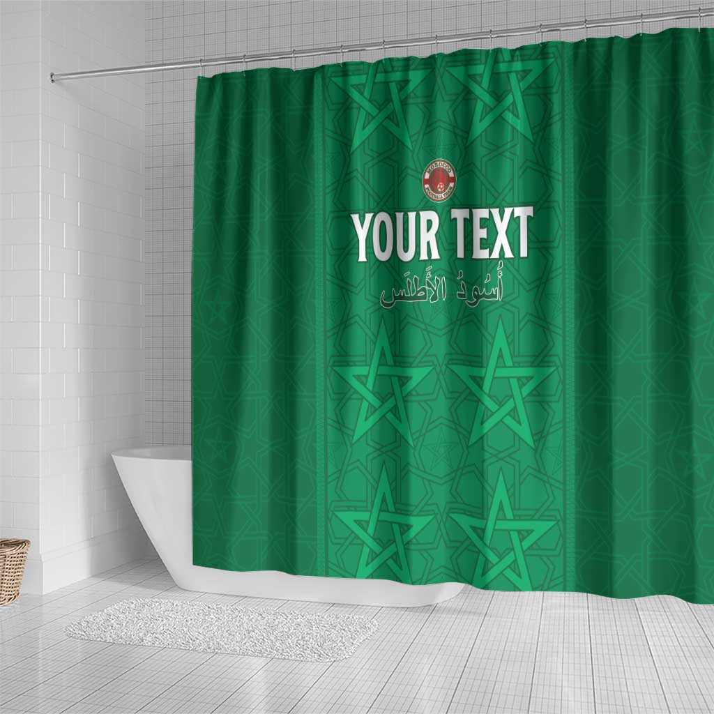 Custom Morocco Football Shower Curtain Sir Sir Sir