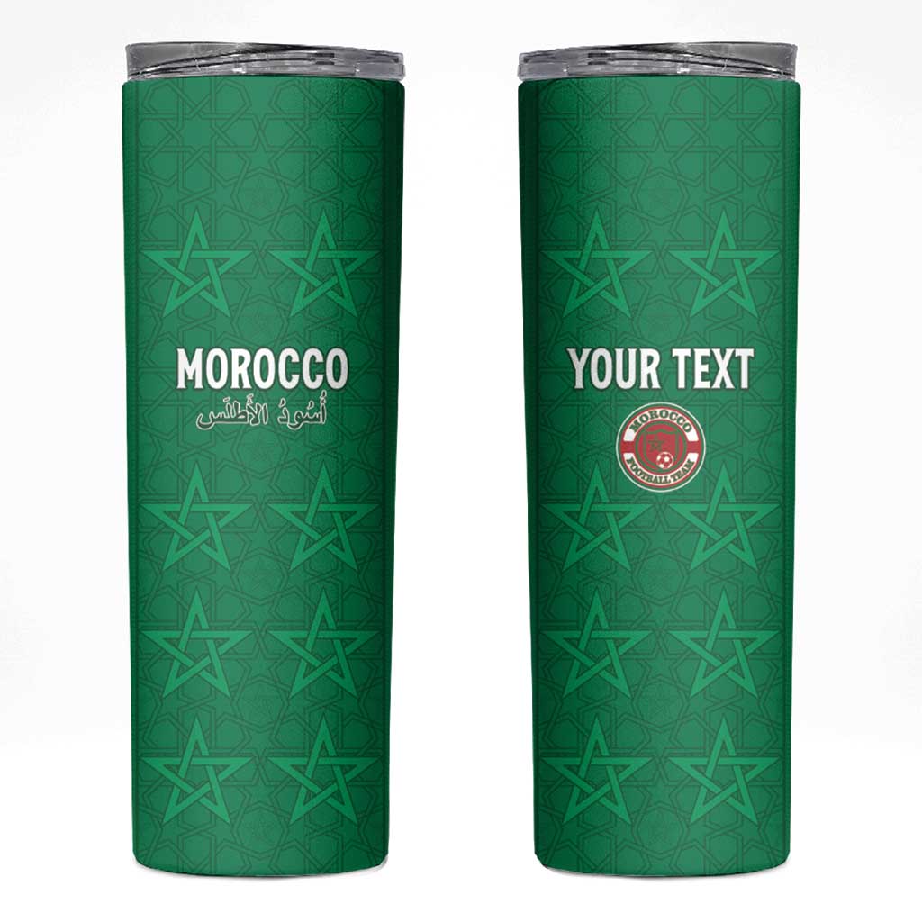Custom Morocco Football Skinny Tumbler Sir Sir Sir