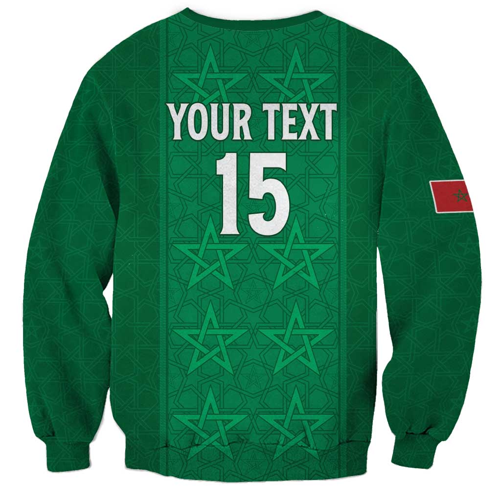 Custom Morocco Football Sweatshirt Sir Sir Sir