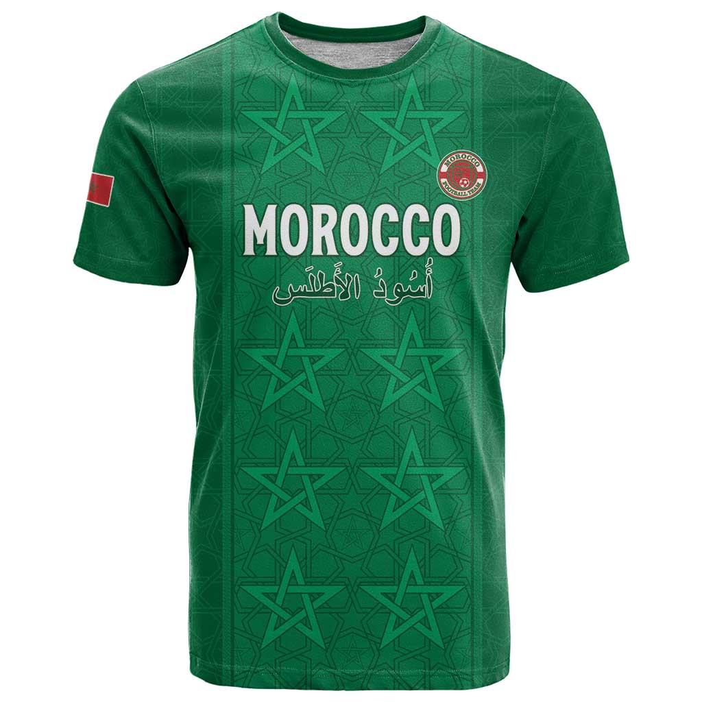 Custom Morocco Football T Shirt Sir Sir Sir