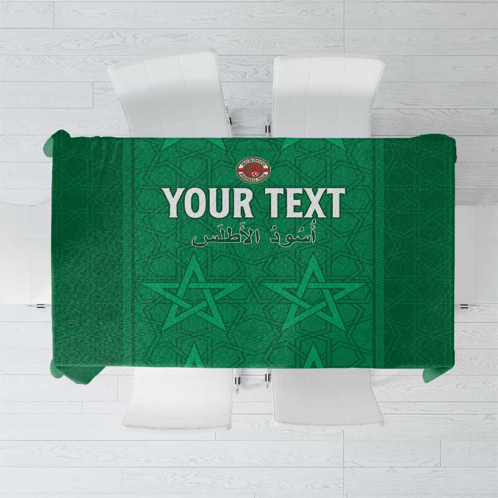 Custom Morocco Football Tablecloth Sir Sir Sir
