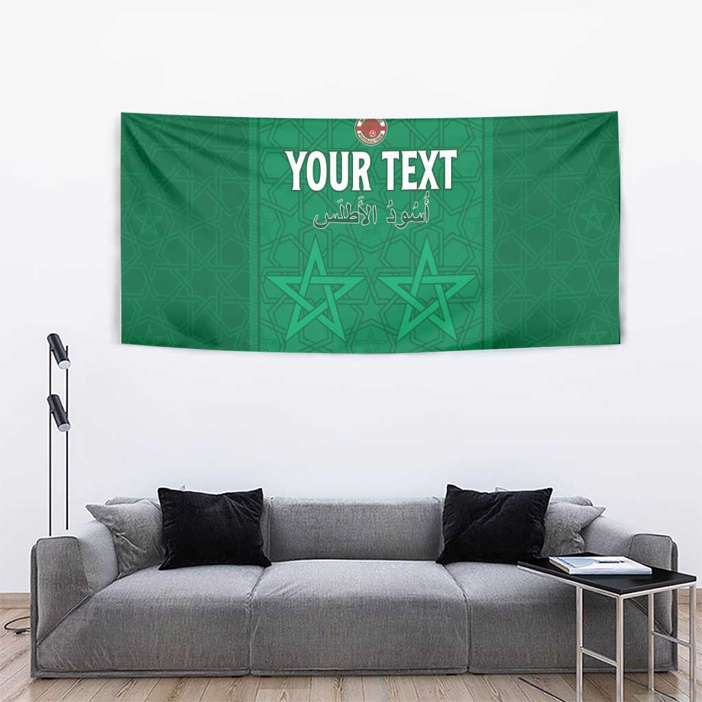 Custom Morocco Football Tapestry Sir Sir Sir