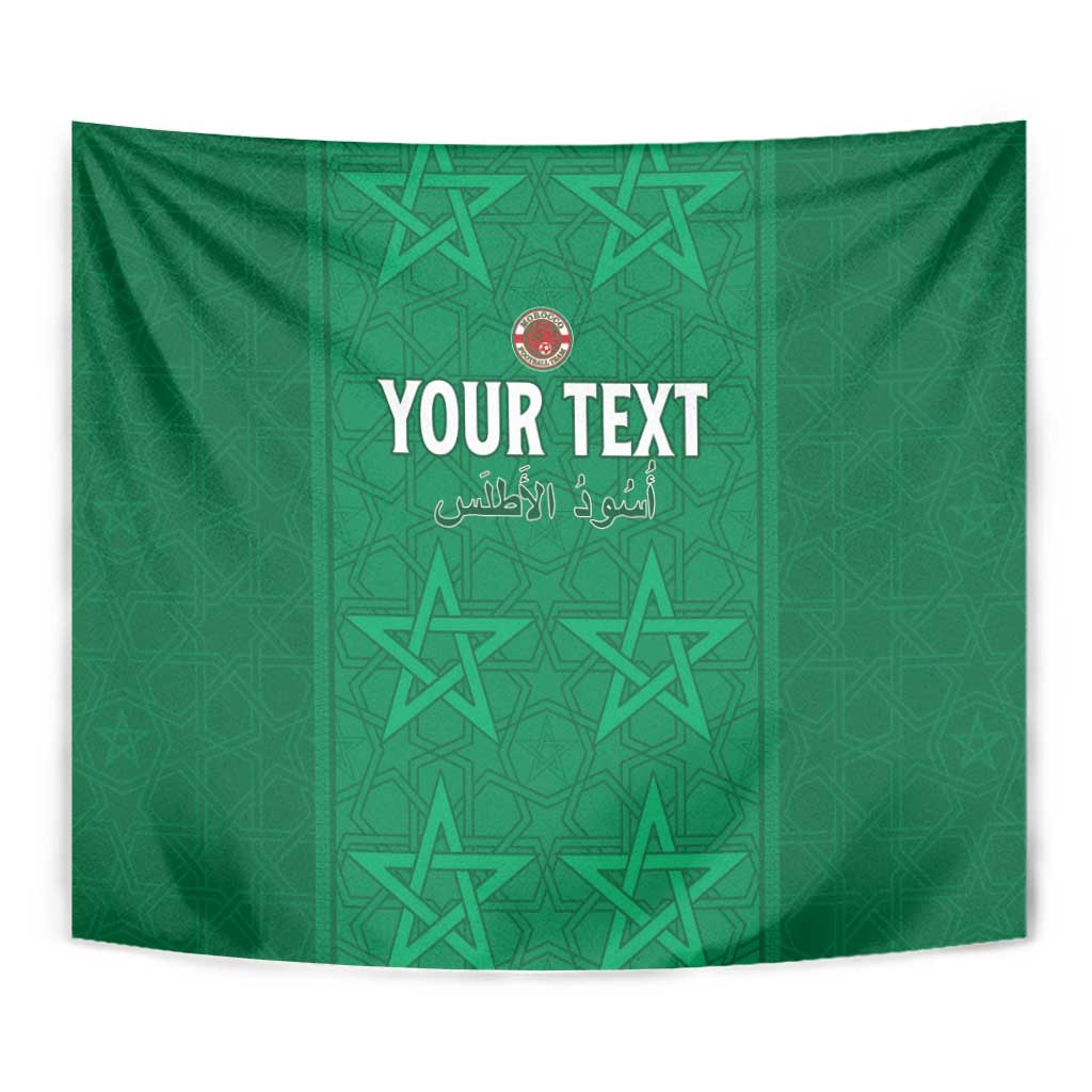 Custom Morocco Football Tapestry Sir Sir Sir