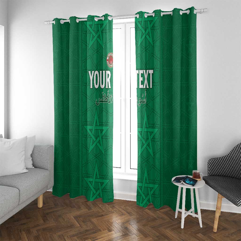 Custom Morocco Football Window Curtain Sir Sir Sir