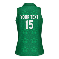 Custom Morocco Football Women Sleeveless Polo Shirt Sir Sir Sir