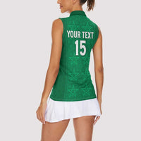 Custom Morocco Football Women Sleeveless Polo Shirt Sir Sir Sir