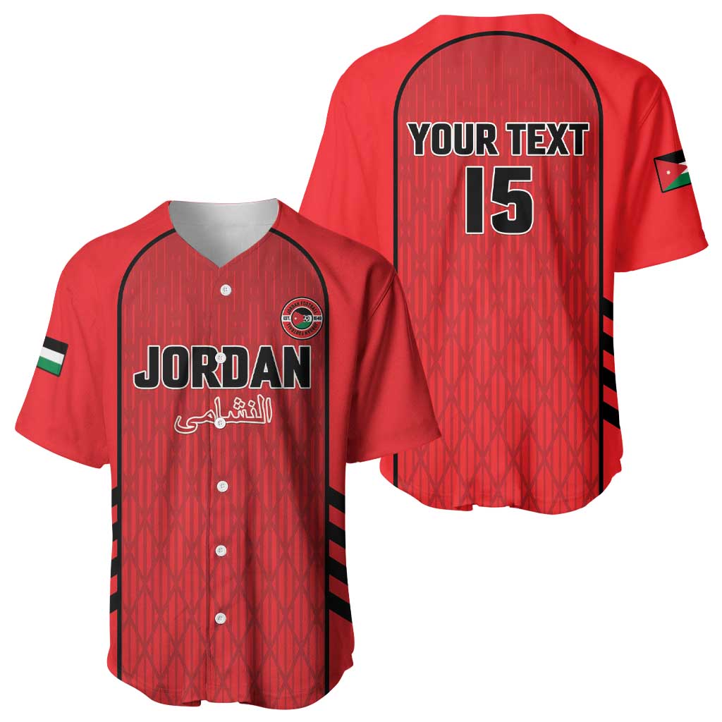 Custom Jordan Football 2026 Baseball Jersey Desert Falcons Rising - Red