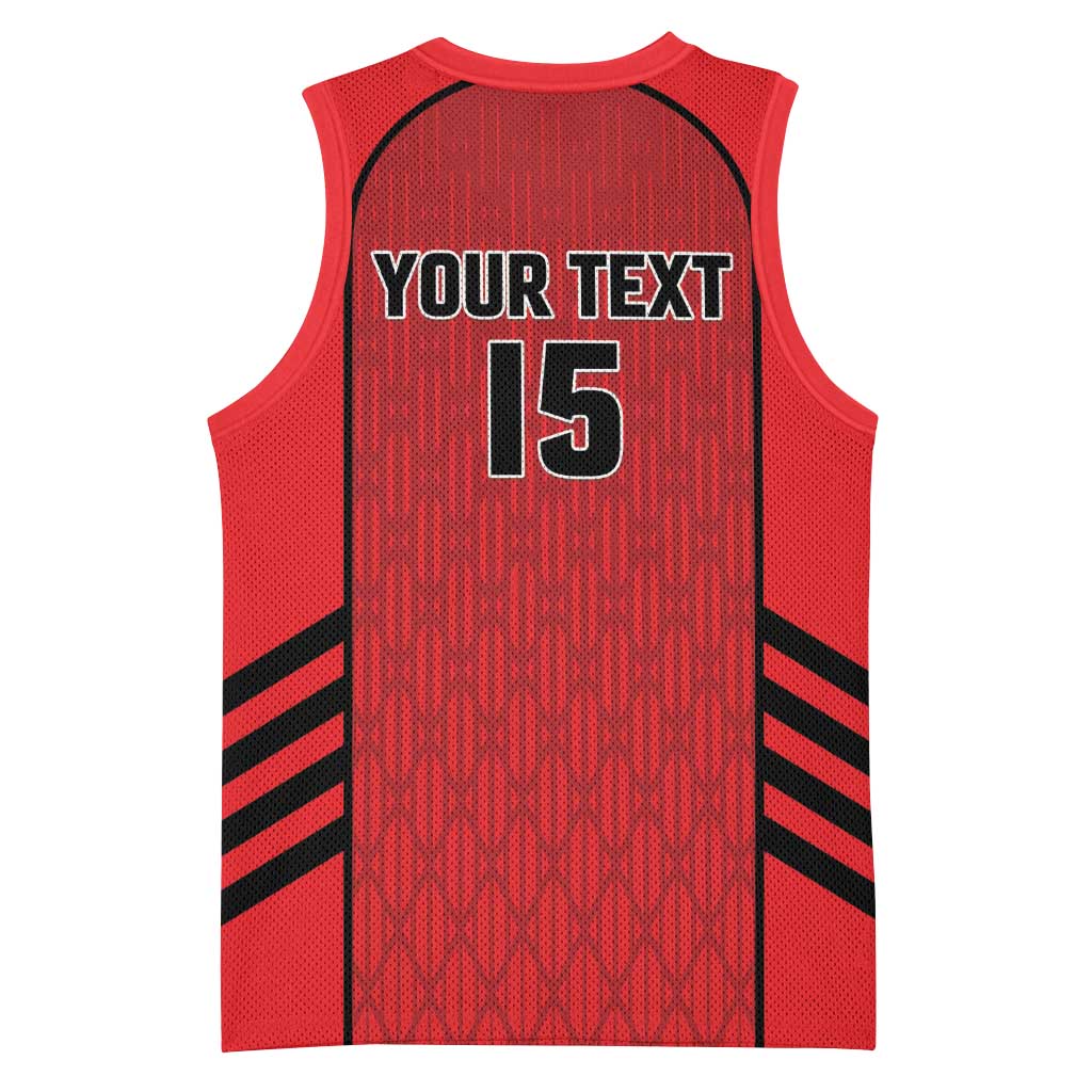 Custom Jordan Football 2026 Basketball Jersey Desert Falcons Rising - Red