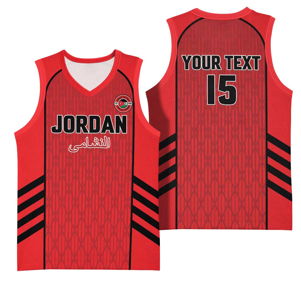 Custom Jordan Football 2026 Basketball Jersey Desert Falcons Rising - Red
