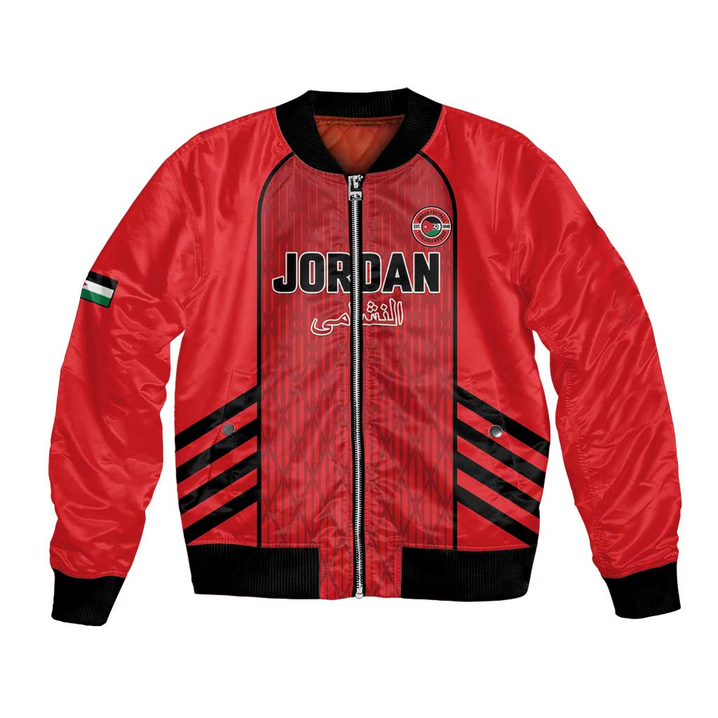 Custom Jordan Football 2026 Bomber Jacket Desert Falcons Rising - Red