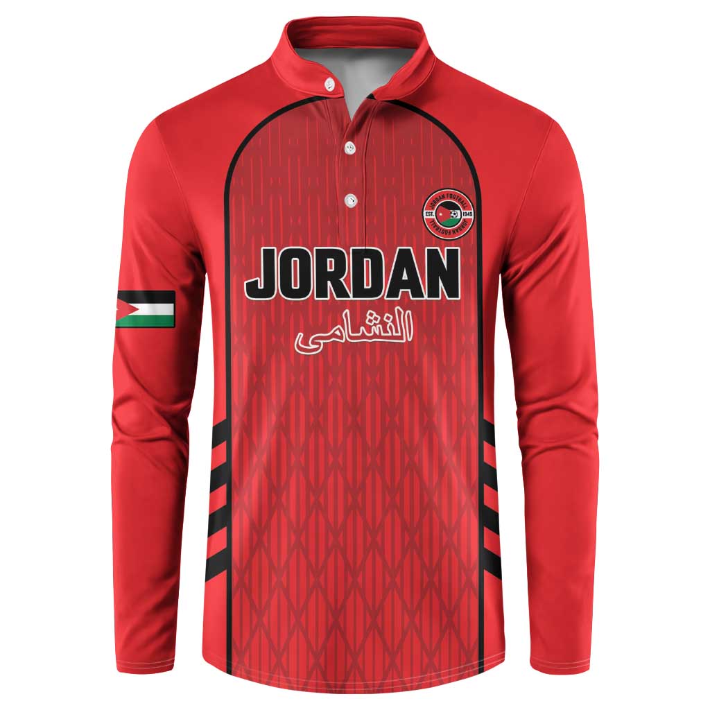 Custom Jordan Football 2026 Button Sweatshirt Desert Falcons Rising - Red