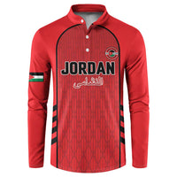 Custom Jordan Football 2026 Button Sweatshirt Desert Falcons Rising - Red