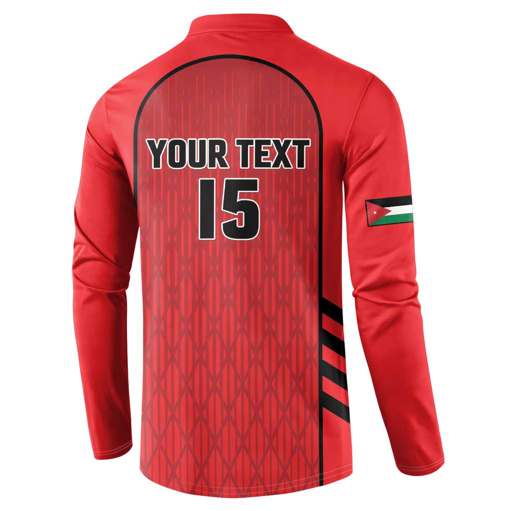 Custom Jordan Football 2026 Button Sweatshirt Desert Falcons Rising - Red