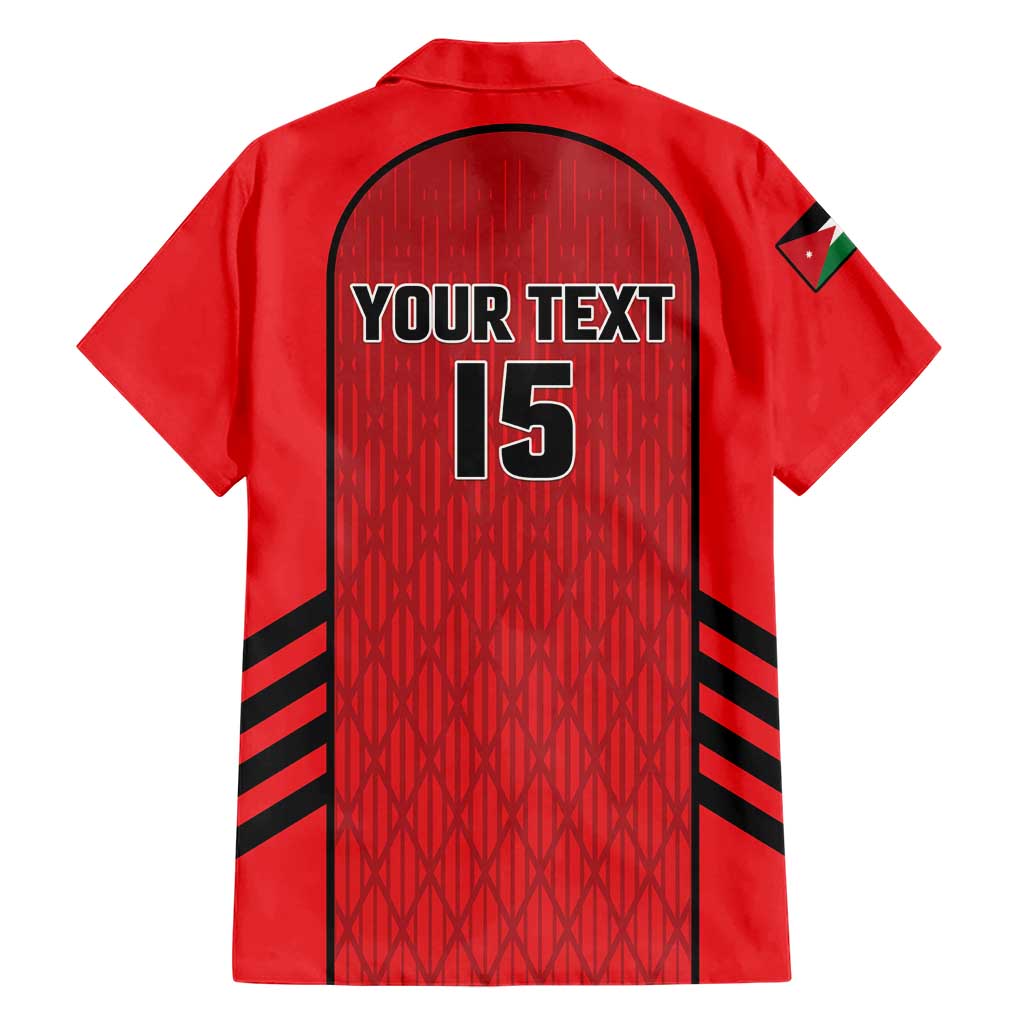 Custom Jordan Football 2026 Hawaiian Shirt Desert Falcons Rising - Red