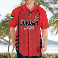 Custom Jordan Football 2026 Hawaiian Shirt Desert Falcons Rising - Red