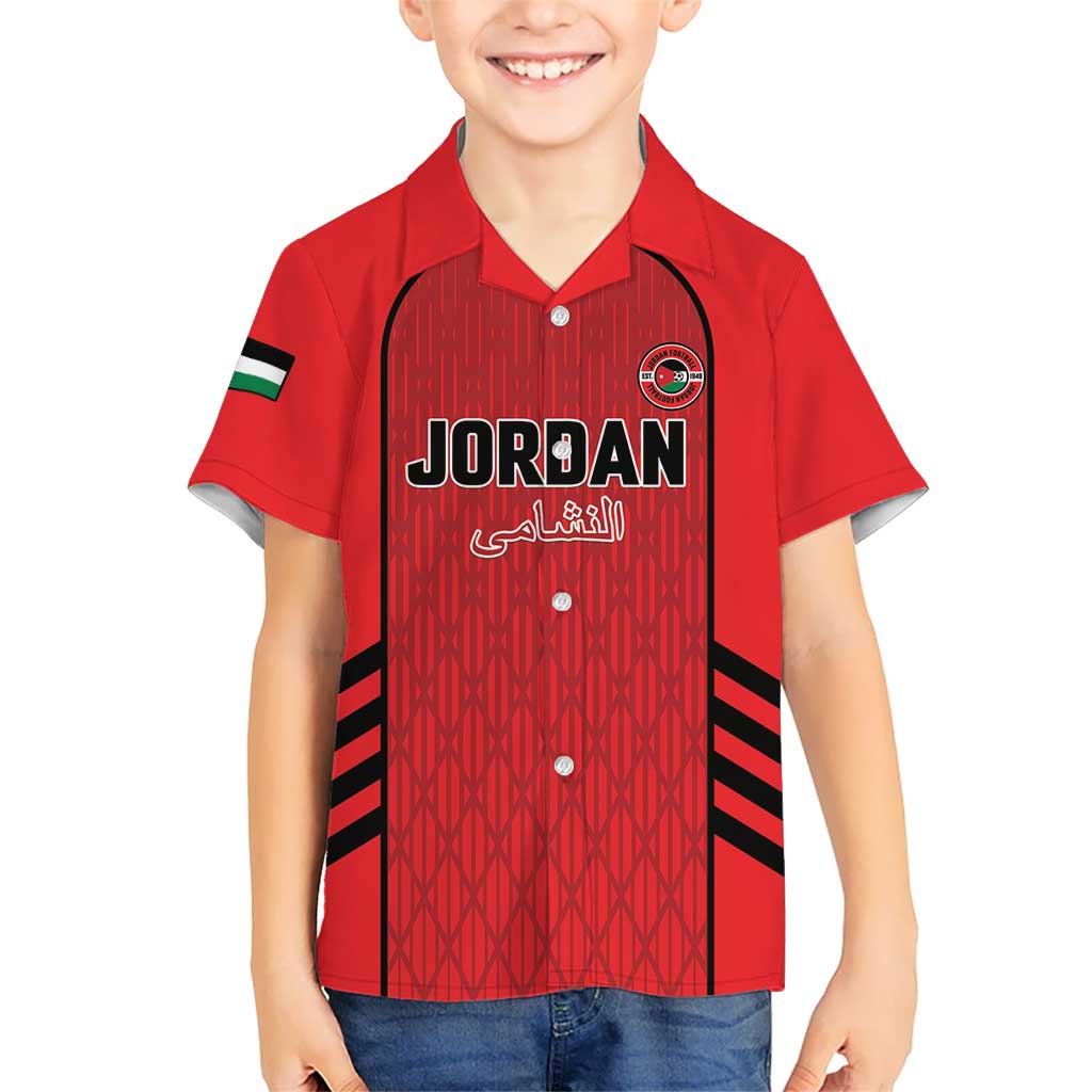 Custom Jordan Football 2026 Hawaiian Shirt Desert Falcons Rising - Red