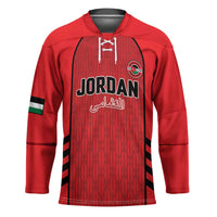 Custom Jordan Football 2026 Hockey Jersey Desert Falcons Rising - Red