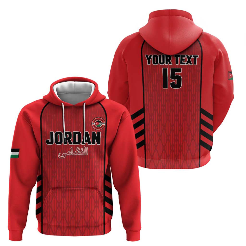 Custom Jordan Football 2026 Hoodie Desert Falcons Rising - Red