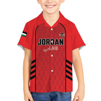 Custom Jordan Football 2026 Kid Hawaiian Shirt Desert Falcons Rising - Red